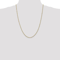 14K Yellow Gold 24" Singapore Chain Necklace with Lobster Clasp by Oro Pregiato