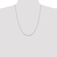 14K Yellow Gold 24" Snake Chain Necklace - 0.9mm Width by Oro Pregiato