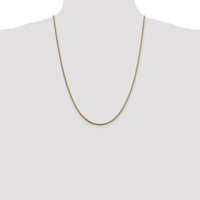 14K Yellow Gold 24" Snake Chain Necklace - 1.85mm Width with Lobster Clasp by 0