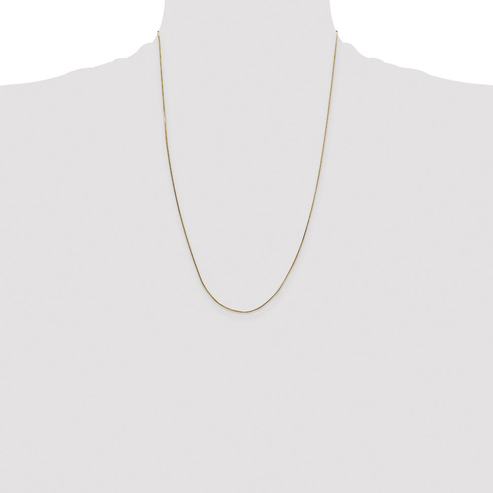 14K Yellow Gold 24" Snake Chain Necklace with Lobster Clasp by Oro Pregiato