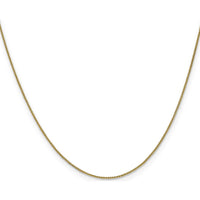 14K Yellow Gold 24" Spiga Chain Necklace - 0.85mm Width by Monteluci Fine Jewelry
