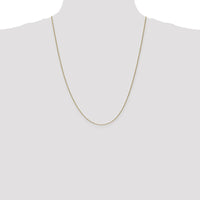 14K Yellow Gold 24" Spiga Chain Necklace - 0.85mm Width by Monteluci Fine Jewelry