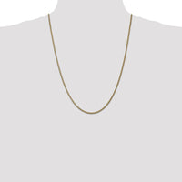 14K Yellow Gold 24" Spiga Chain Necklace - 1.05mm Width by Oro Pregiato