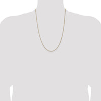 14K Yellow Gold 24" Spiga Chain Necklace - 1.25mm Width by Oro Pregiato