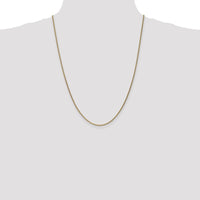 14K Yellow Gold 24" Spiga Chain Necklace - 1.7mm Width, Lobster Clasp by Oro Pregiato