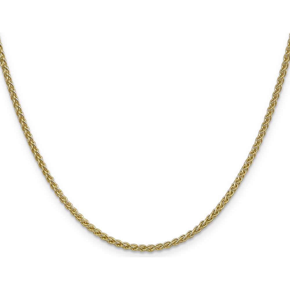 14K Yellow Gold 24" Spiga Chain with Lobster Clasp - 2.1mm Width by Oro Pregiato