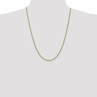 14K Yellow Gold 24" Spiga Chain with Lobster Clasp - 2.1mm Width by Oro Pregiato