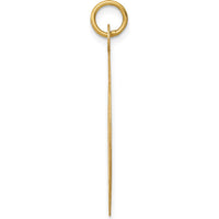 14K Yellow Gold 25mm Engravable "Happy Birthday" Disc Pendant by Oro Pregiato