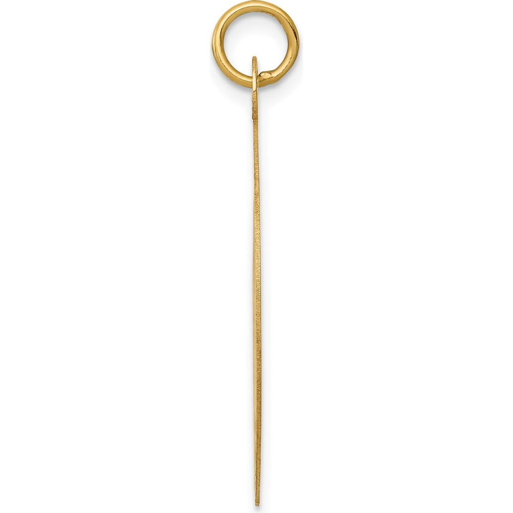 14K Yellow Gold 25mm Engravable "Happy Birthday" Disc Pendant by Oro Pregiato