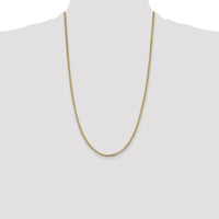 14K Yellow Gold 26" Beveled Curb Chain with Lobster Clasp by Oro Pregiato