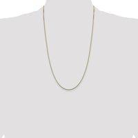 14K Yellow Gold 26" Box Chain Necklace - Polished Finish with Lobster Clasp by Oro Pregiato