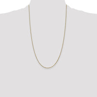 14K Yellow Gold 26" Box Chain Necklace with Lobster Clasp - 1.4mm Width by Oro Pregiato