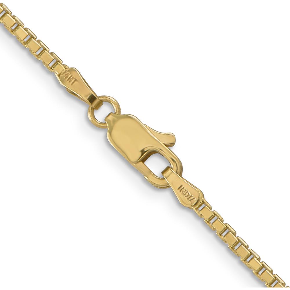 14K Yellow Gold 26" Box Chain Necklace with Lobster Clasp - 1.9mm Width by Oro Pregiato