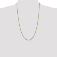 14K Yellow Gold 26" Box Chain Necklace with Lobster Clasp - 1.9mm Width by Oro Pregiato