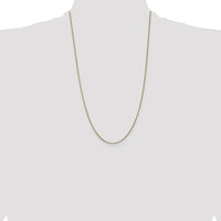 14K Yellow Gold 26" Box Chain Necklace with Lobster Clasp - 1mm Width by Oro Pregiato