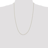 14K Yellow Gold 26" Box Chain Necklace with Spring Ring Clasp by Oro Pregiato