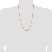 14K Yellow Gold 26" Byzantine Chain Necklace - 2mm Width by Oro Pregiato