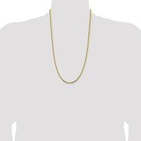 14K Yellow Gold 26" Byzantine Chain Necklace with Lobster Clasp by Oro Pregiato