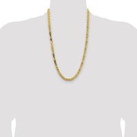 14K Yellow Gold 26" Byzantine Chain Necklace with Lobster Clasp by Oro Pregiato