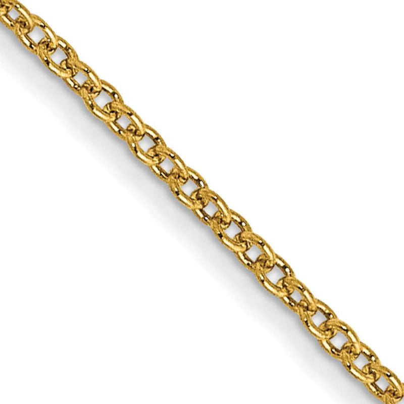14K Yellow Gold 26" Cable Link Chain with Lobster Clasp by Oro Pregiato