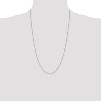 14K Yellow Gold 26" Diamond-Cut Cable Chain Necklace by Oro Pregiato