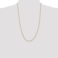 14K Yellow Gold 26" Diamond-Cut Cable Chain Necklace with Lobster Clasp by Oro Pregiato
