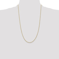 14K Yellow Gold 26" Diamond-Cut Rope Chain Necklace with Lobster Clasp - 1.5mm