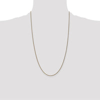14K Yellow Gold 26" Diamond-Cut Spiga Chain Necklace - 1.25mm Width by Oro Pregiato