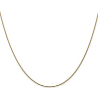 14K Yellow Gold 26" Diamond-Cut Spiga Chain with Lobster Clasp - 1.05mm Width by Oro Pregiato
