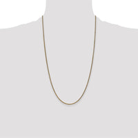 14K Yellow Gold 26" Diamond-Cut Spiga Chain with Lobster Clasp by Oro Pregiato