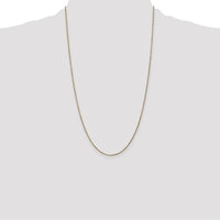 14K Yellow Gold 26" Diamond-Cut Spiga Chain with Spring Ring Clasp by Oro Pregiato