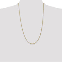 14K Yellow Gold 26" Forzantine Cable Chain - 1.8mm Width by Oro Pregiato