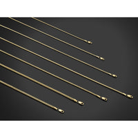 14K Yellow Gold 26" Franco Chain Necklace - 2mm Width with Lobster Clasp by Oro Pregiato