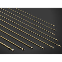 14K Yellow Gold 26" Franco Chain Necklace - 2mm Width with Lobster Clasp by Oro Pregiato