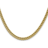 14K Yellow Gold 26" Franco Chain Necklace with Fancy Lobster Clasp - 4.5mm Width by Oro Pregiato