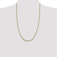 14K Yellow Gold 26-Inch 1.85mm Polished Snake Chain with Lobster Clasp by 0