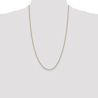 14K Yellow Gold 26-Inch Semi-Solid Curb Chain - 1.85mm Width by Oro Pregiato