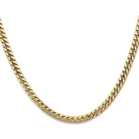 14K Yellow Gold 26" Miami Cuban Link Chain - 4.3mm Solid Gold by Oro Pregiato