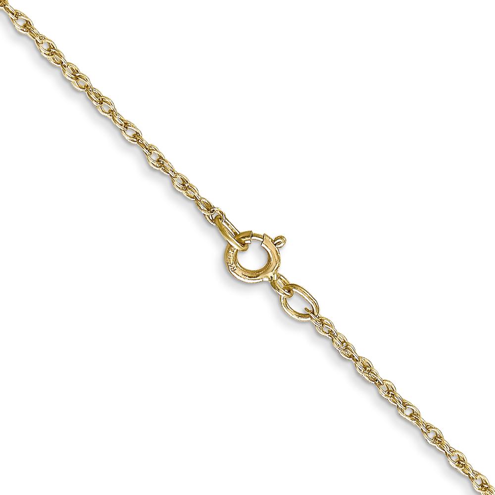 14K Yellow Gold 26" Rope Chain Necklace with Spring Ring Clasp - 0.8mm by Oro Pregiato