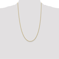 14K Yellow Gold 26" Solid Rope Chain Necklace with Lobster Clasp - 2mm Wide