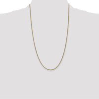 14K Yellow Gold 26" Spiga Chain with Lobster Clasp - 1.7mm Width by Oro Pregiato