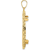 14K Yellow Gold 27mm Polished Rope Coin Bezel Pendant for 1/2 oz. American Eagle by Numis Coin Jewelry