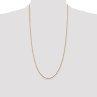 14K Yellow Gold 28" 2mm Diamond-Cut Rope Chain with Lobster Clasp by Oro Pregiato