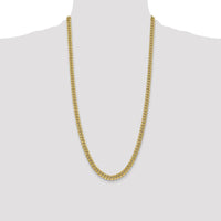 14K Yellow Gold 28" 6mm Miami Cuban Chain with Lobster Clasp by Oro Pregiato