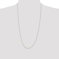 14K Yellow Gold 28" Box Chain Necklace with Spring Ring Clasp - 0.5mm Width by Oro Pregiato