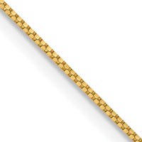 14K Yellow Gold 28" Box Chain Necklace with Spring Ring Clasp by Oro Pregiato