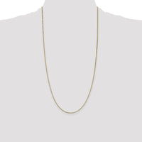 14K Yellow Gold 28" Box Chain with Lobster Clasp - 1.1mm Width by Oro Pregiato