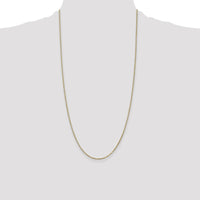 14K Yellow Gold 28" Box Chain with Lobster Clasp - Polished Finish by Oro Pregiato