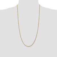 14K Yellow Gold 28" Diamond-Cut Rope Necklace with Lobster Clasp