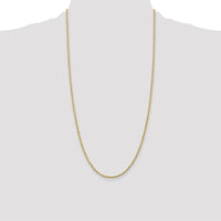 14K Yellow Gold 28" Diamond-Cut Rope Necklace with Lobster Clasp